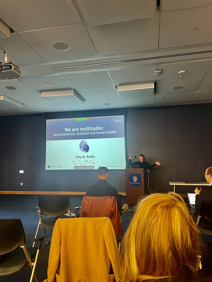 <a href="/amy_boddy/">Amy Boddy</a> is always a great example for how to give an engaging talk! discussing microchimerism in evolutionary medicine and human health