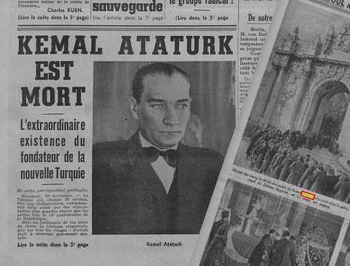 Mustafa Kemal Atatürk’ün ölümü ile Dünya basınında atılan bazı manşetler. Dünya bizi gerçekten kıskanıyordu. Çünkü hiçbirinin Atatürk’ü yoktu.. #10Kasım 

İtalyan basınından Gazeta Del Popolo

“Atatürk’ün ölümü ile dünya büyük bir liderini kaybetti.”