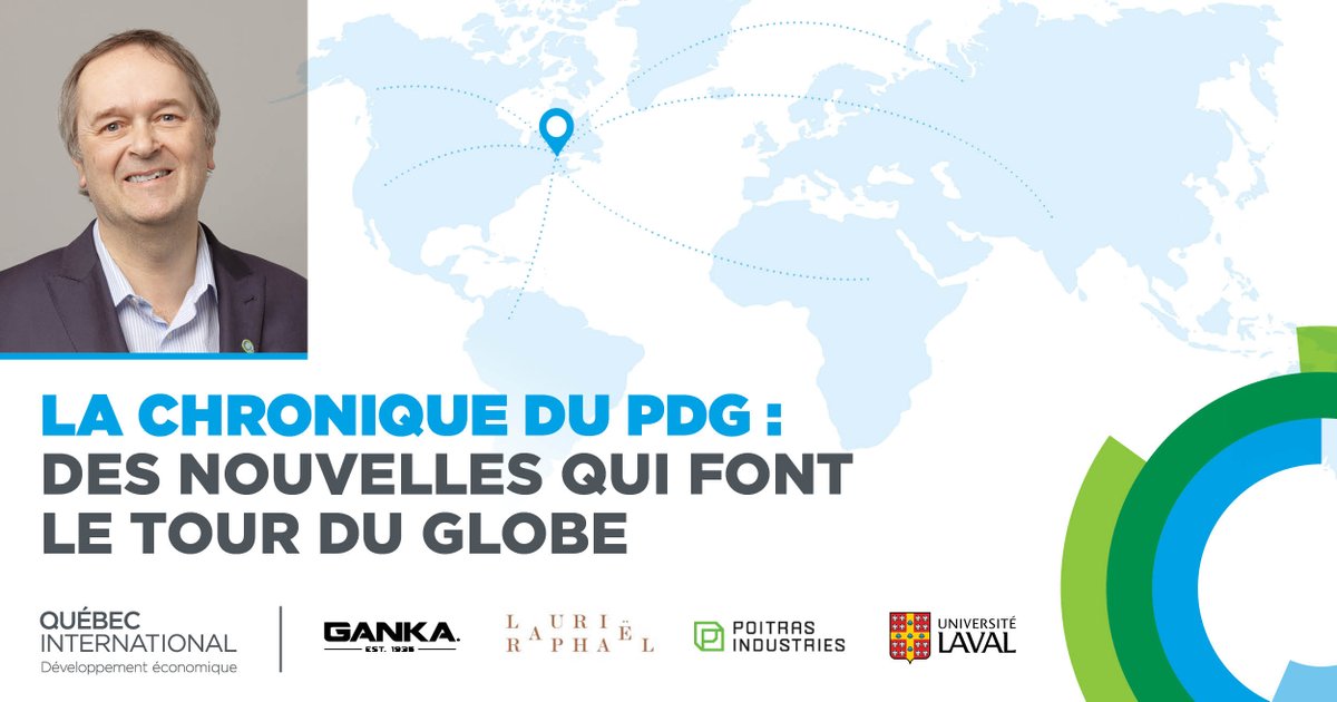 Chaque mois, notre PDG <a href="/VielCarl/">Carl Viel</a> souligne certaines entreprises d'ici ayant fait les grands titres dans les médias hors Québec. 
Au menu ce mois-ci : <a href="/lelaurieraphael/">Laurie Raphaël</a>, Poitras Industries, Ganka et <a href="/universitelaval/">Université Laval</a>.
À lire dès maintenant📖 bit.ly/3DX53u0
