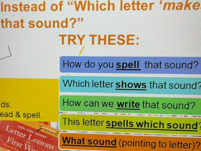 r_hegele's tweet photo. Careful with your wording...
Suggested wording to ensure you questioning clarifies the focus.
Dr. Heidi Mesmer's session "Phonemic Awareness That Sticks: Frontloading your Phonics". #R4STRinstitute @R4Leaders #ktintervent @katyisd @R4Literacy https://t.co/L3FFRjDviY