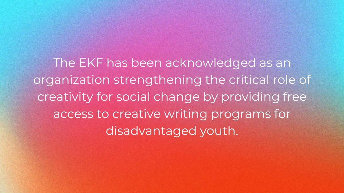 We are now part of the 2022 Creative Pioneers Fund administered by the Moleskine Foundation. 1/3 of Fund participants are led by women 🦸‍♀️ 
#CreativityPioneers  #CreativityForSocialChange  #MoleskineFoundation #ElizabethKostovaFoundation