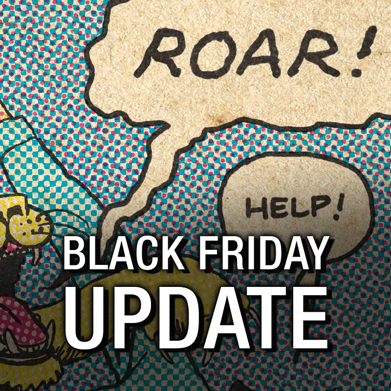 Just over 2 weeks until Black Friday 2022! Share/like/reply to this tweet for a chance to win $25 BF coupons + a few ultra rare VS vinyl LP test pressings! We'll pick random winners later this week. Read the entire announcement on our FB or Instagram accounts! #blackfriday2022