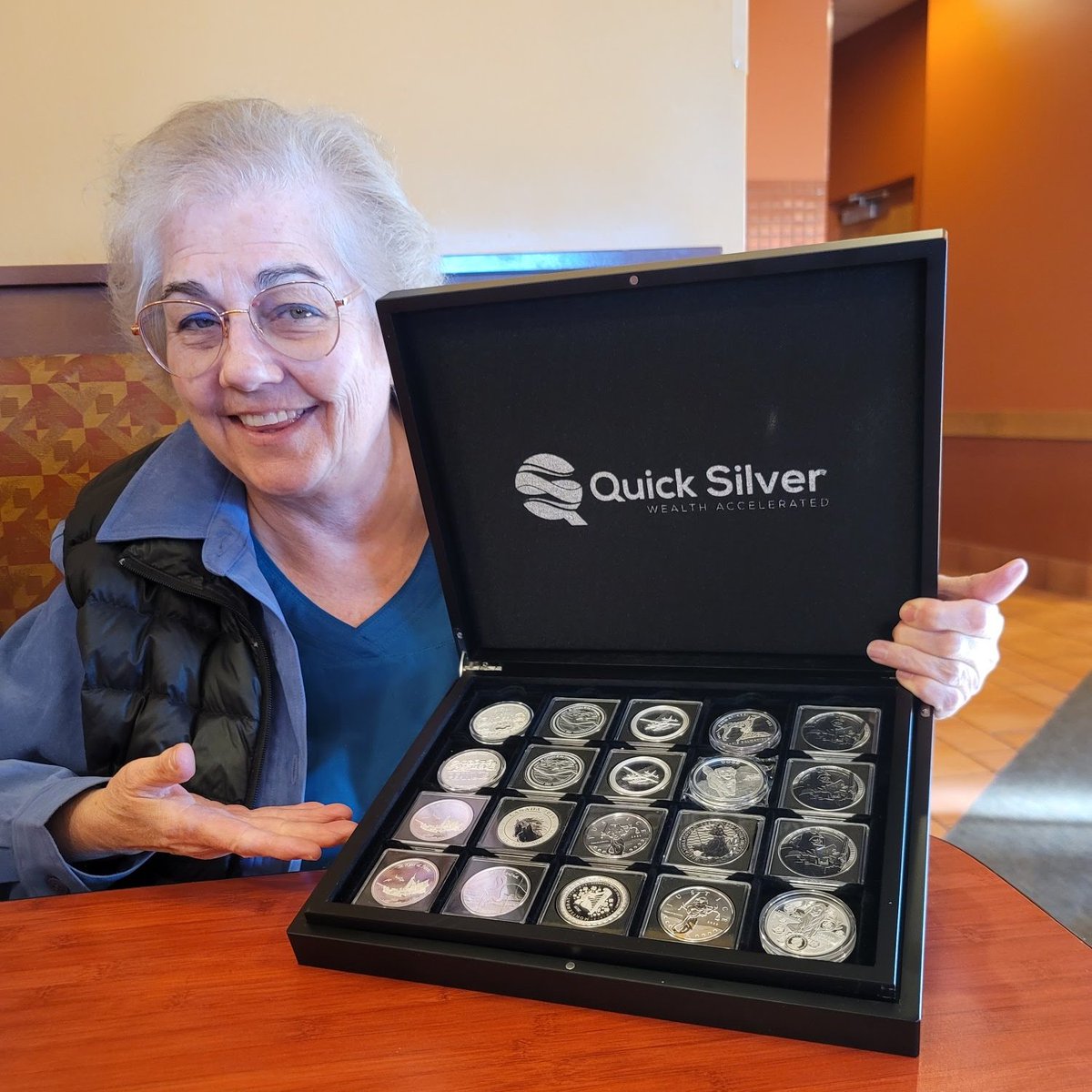 QS_Global's tweet photo. CONGRATULATIONS LAURA TAPPERO!
Laura completed the #ProjectS4 90 Day Challenge!
"I'm thankful for Quick Silver. They help me invest in precious metals and to be able to build a legacy. I am also grateful they help feed kids with every purchase." #Silver #assets #QuickSilverGlobal https://t.co/pw14VH9ZNv