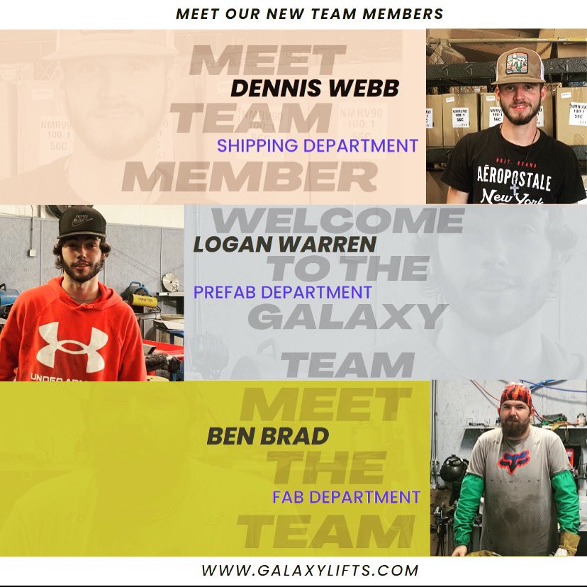 Help us welcome our new team members!!