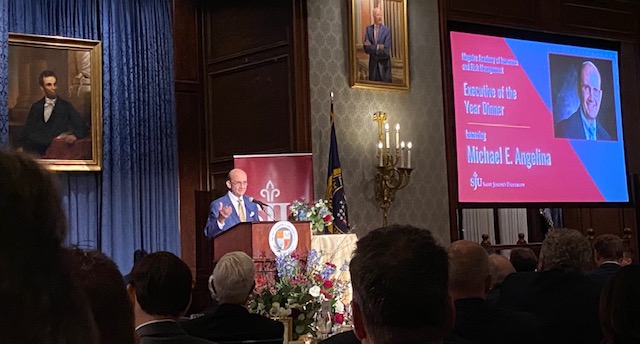 Thank you Stradley Ronon for inviting PAMIC to attend the Annual St. Joseph's University Dinner. Special congratulations to Michael L. Angelina selected to receive the Executive of the Year Award!