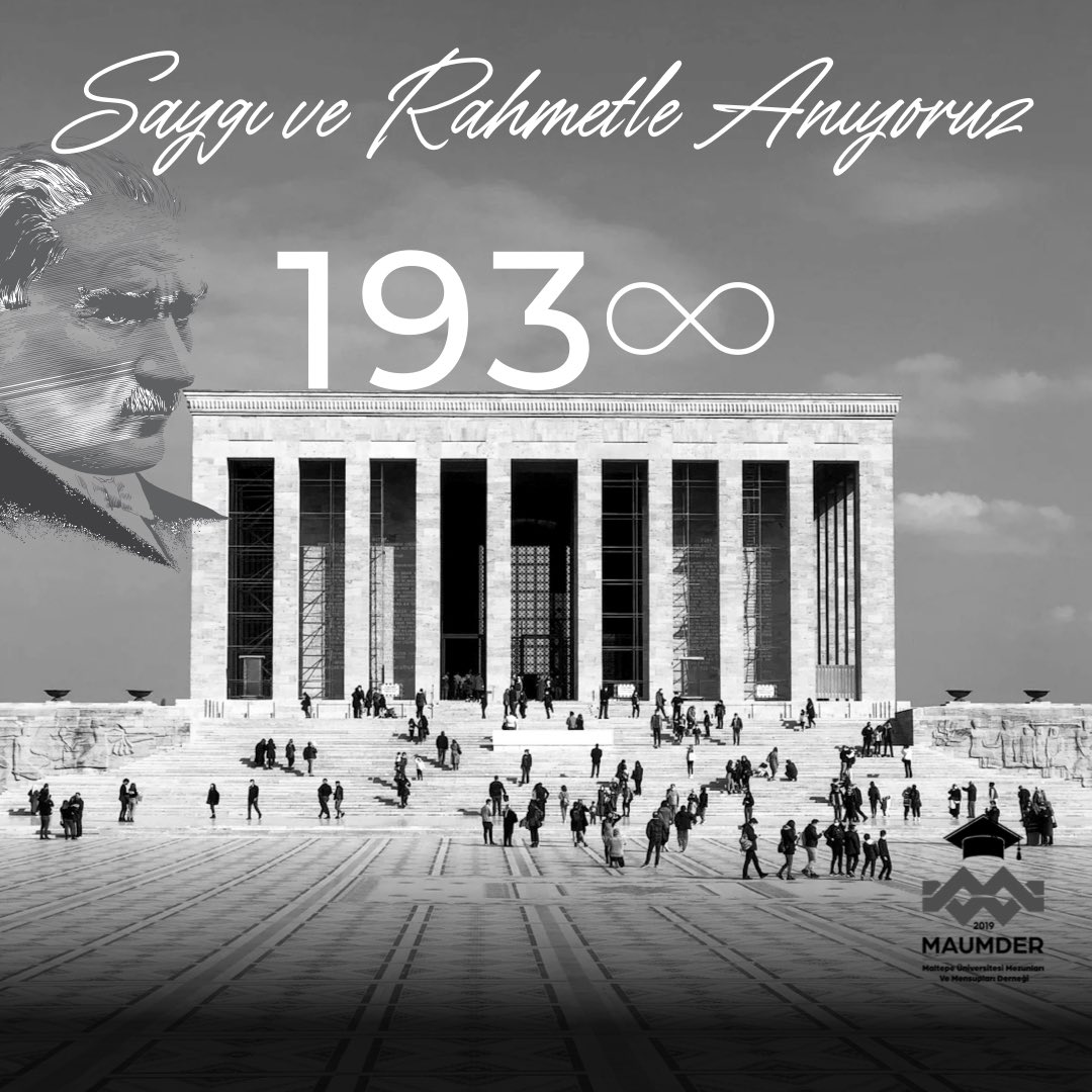 maummder's tweet photo. Cumhuriyetimizin kurucusu Gazi Mustafa Kemal Atatürk’ü aramızdan ayrılışının 84. yılında saygı ve rahmetle anıyoruz. 

193♾️

#10Kasım
#MAUMMDER
#MaltepeÜniversitesi https://t.co/a7jbE6Mmxp