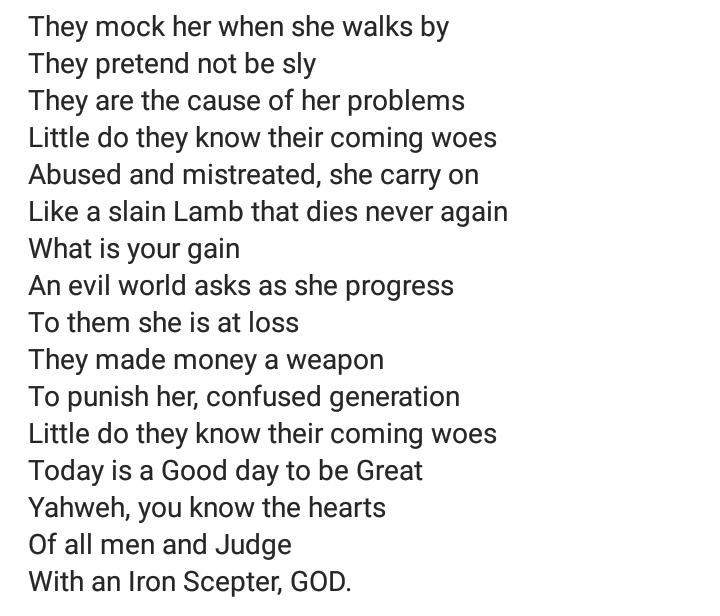 YAHWEHGOLD's tweet photo. Mental illness is a tough fight, Be Kind....
#yahsight #yahxpressions #yahart #poetry #judgement https://t.co/yOKt6d2R3E
