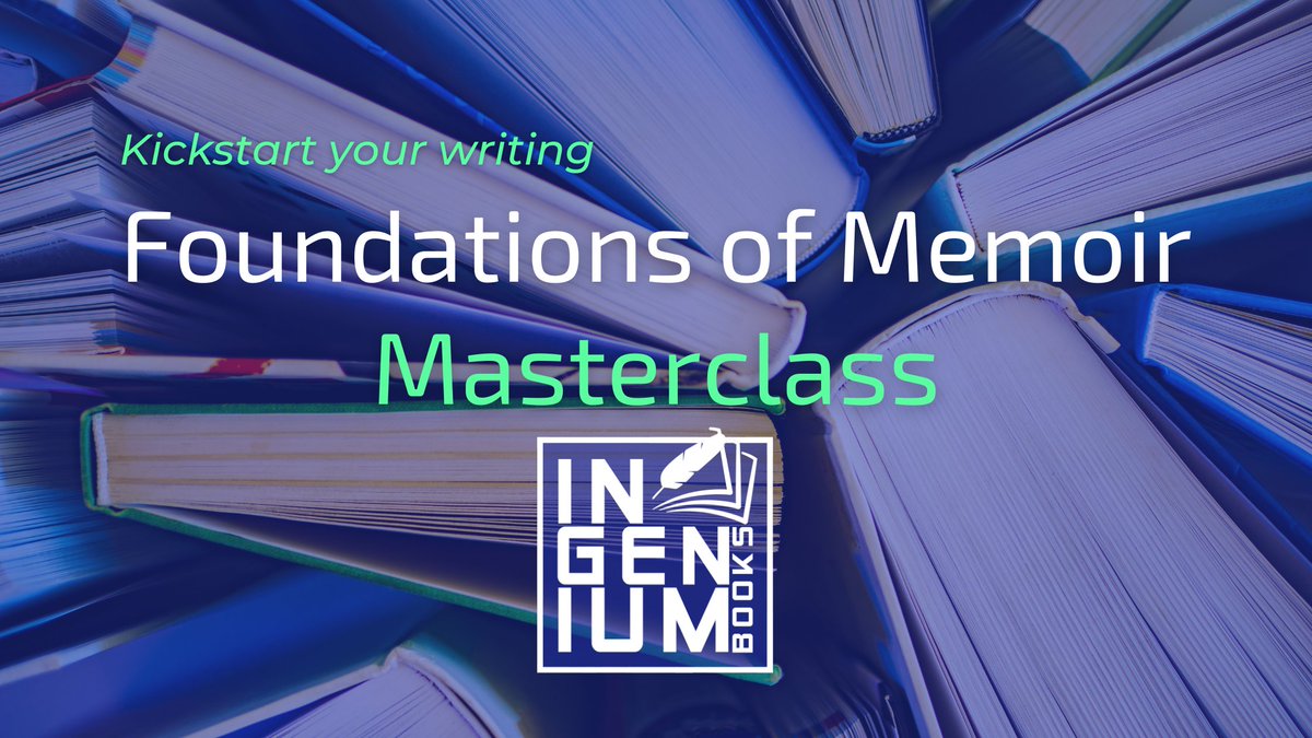 Kick-start your writing with our Foundations of Memoir Masterclass ingeniumbooks.com/memoir-masterc… #blackfridaysale #writingcommunity #writeyourmemoir