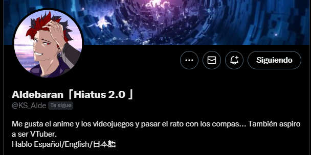 KS_Knightmears's tweet photo. El Aldebaran andará en Hiatus un buen rato, esperemos verlo pronto de regreso uwu https://t.co/W7YaUG6fKd