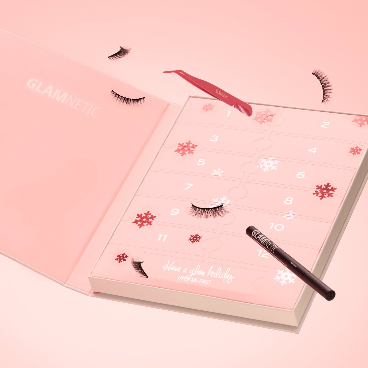 IT'S BAAACK! 12 DAYS OF GLAM LASH BOOK VOL. 2 Unwrap a beauty surprise each day of our NEW 12 Days of Glam Lash Book ✨💝 Fully updated + FILLED with our most loved styles + 2 NEW styles to make all your LASH DREAMS COME TRUE 💫 Launching Thursday 11.10 at 10AM PST