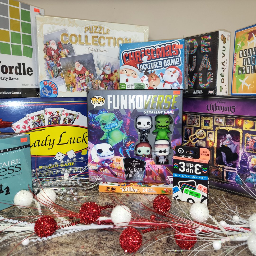 elitestalbert's tweet photo. CONTEST ALERT! Win A MISSION: FUN &amp; GAMES Christmas Gift Basket @missiongames 

Follow or Retweet @rielparkstorage on Twitter

Contest closes Thursday, Dec 15th. See Facebook for contest details.

Thanks to Mission: Fun &amp; Games for donating the board games for this giveaway. https://t.co/DaqhmOdVFB