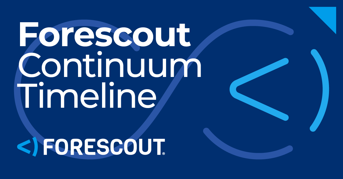 We’re happy to announce Forescout Continuum Timeline, our new update to our Continuum Platform. With Continuum Timeline, organizations can easily query, investigate and leverage historical data collected from connected assets across their digital terrain. bit.ly/3EkiHbW