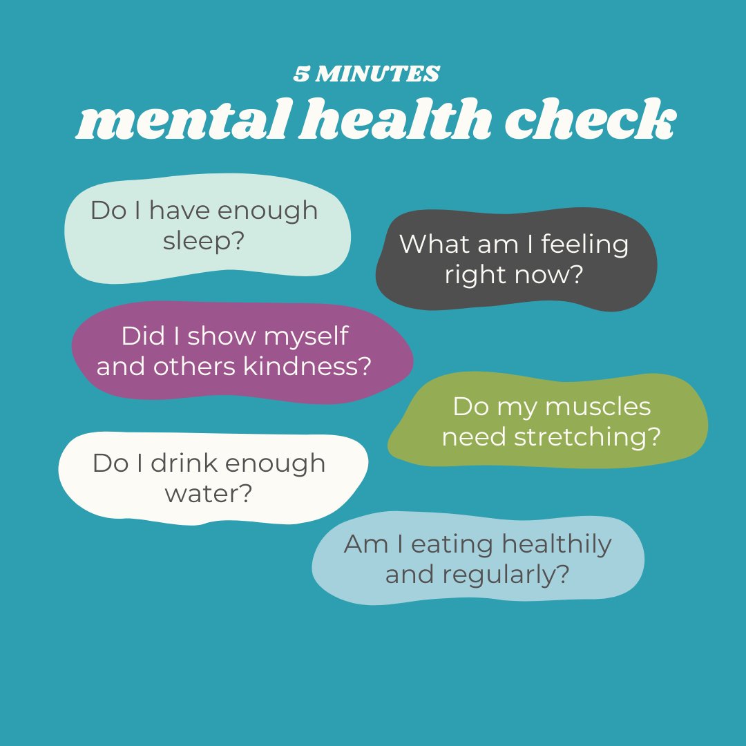 Mental health is just as important as physical health. It's important to check in with ourselves regularly and make sure we're taking care of our mental well-being. Try these 5-minute exercises to check in with yourself. #MentalHealth #Mindfulness