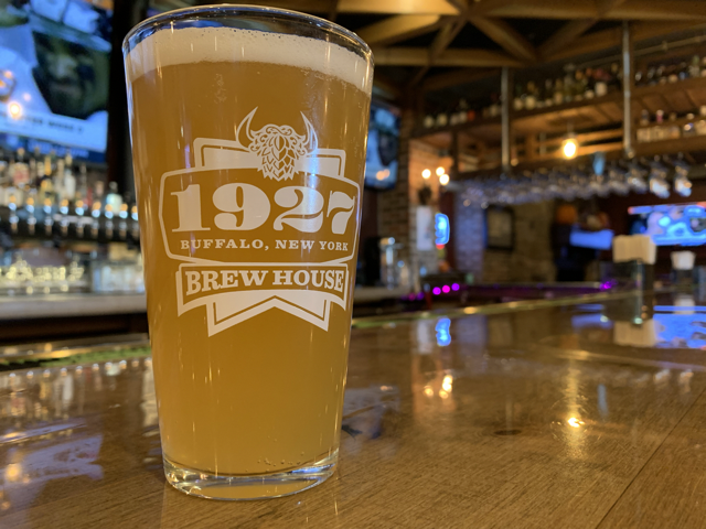 1927BrewHouse's tweet photo. Our North Atlantic NEIPA has arrived! Experience its juicy, hazy, tropical aromas of pineapple, grapefruit, and sweet oranges at any of our 3 locations today. Pairs perfectly with some of our bolder and spicier dishes like our wings, burgers, and heartier pastas. Cheers! https://t.co/ytVGAgHP8K
