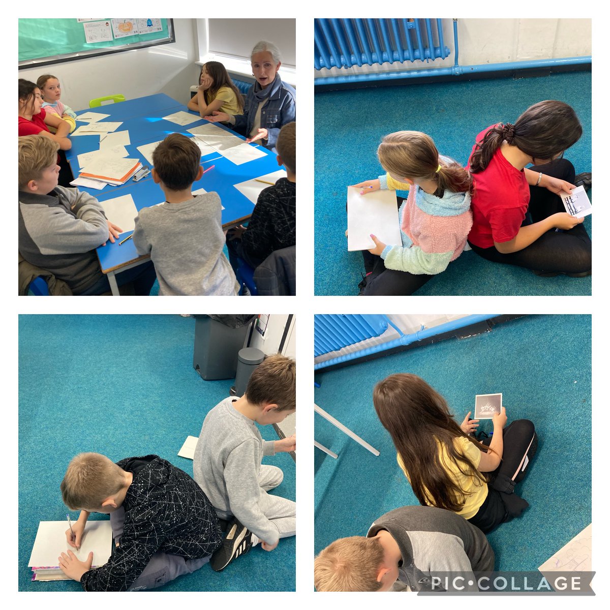 PenywaunPS's tweet photo. Great to work with Maggie today from @Arts_Wales_ we had a great discussion about our project! 😊 https://t.co/Gsdc5UveB0