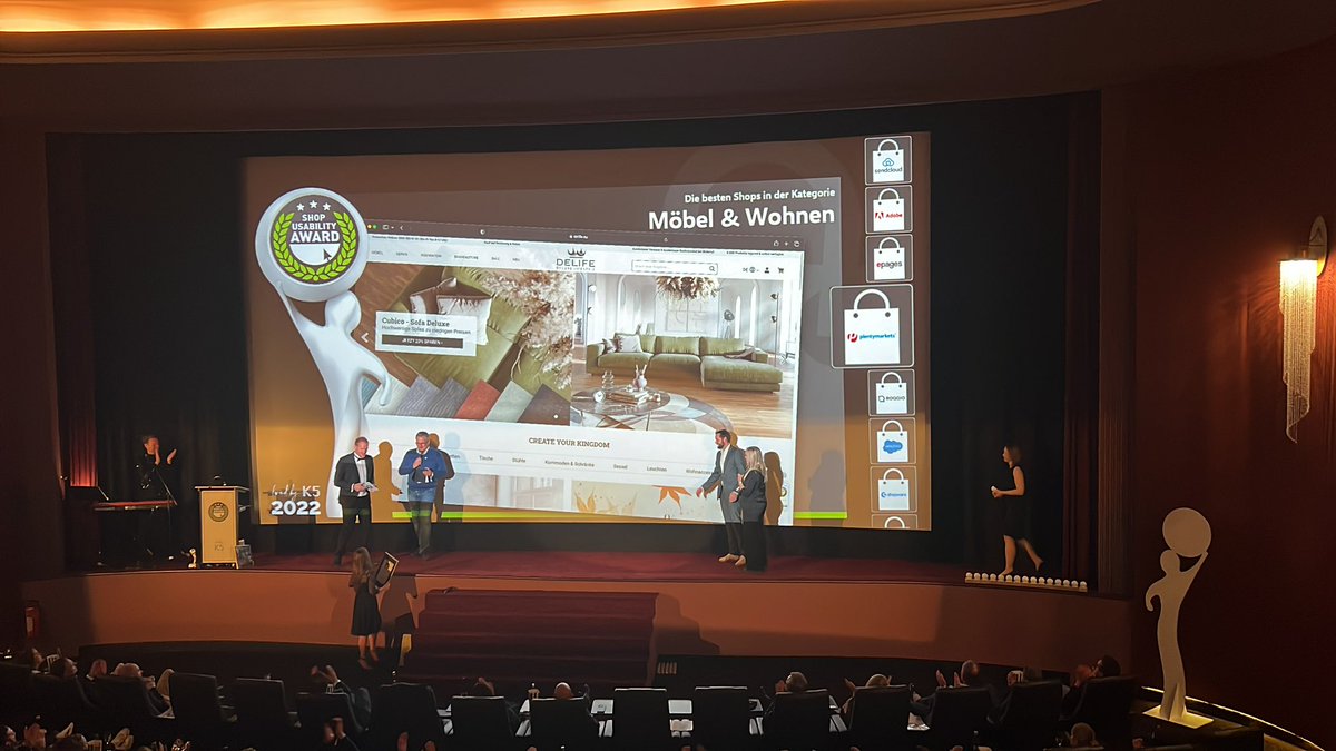 Und der nächste Award geht an new magic water! Glückwunsch #delife <a href="/delife_eu/">DELIFE</a> Möbel &amp; wohnen. #sua #k5 #shopusabilityaward #ecommerce #Usability <a href="/chagemeyer/">Carlota Hagemeyer</a> #ecommercezirkus