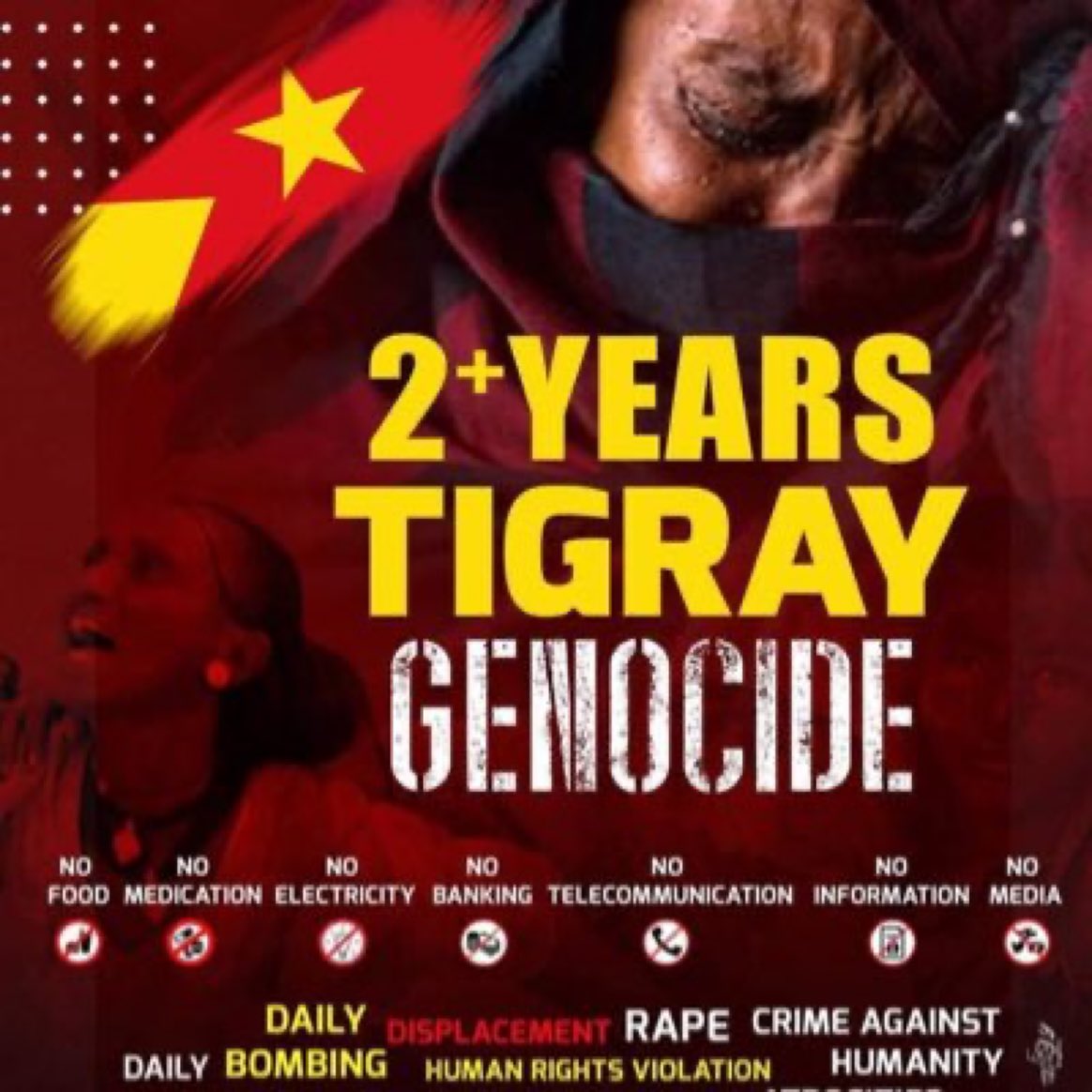 hlfi2A's tweet photo. #2YearsOfTigrayGenocide a documentary on the on going #TigrayGenocide byRomanDebotch is coming to Denver Sunday November 13 !
Watch with us as thefilm goalis to spread awarenessonthecivilwarand humanitarian crisis.Allfundswillbe donated!
https://t.co/zvDWCZHq34 @POTUS @hlfi2A https://t.co/U5J6B6dxlG