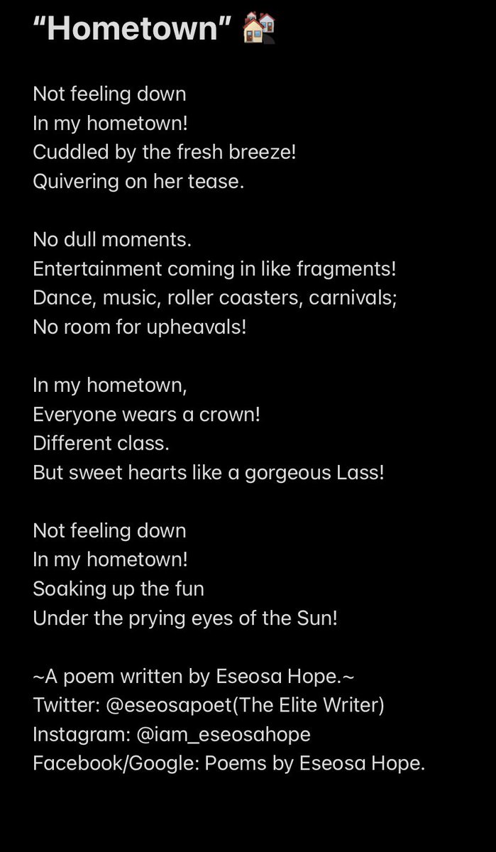 eseosapoet's tweet photo. “Hometown.”🏘
#TheEliteWriter https://t.co/j5lL3ePIJh