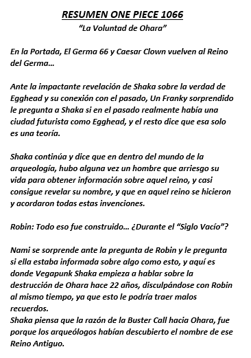 BigNewsOP's tweet photo. #ONEPIECE1066 RESUMEN COMPLETO
Hecho por mi (1/3) https://t.co/dz6emFWUia