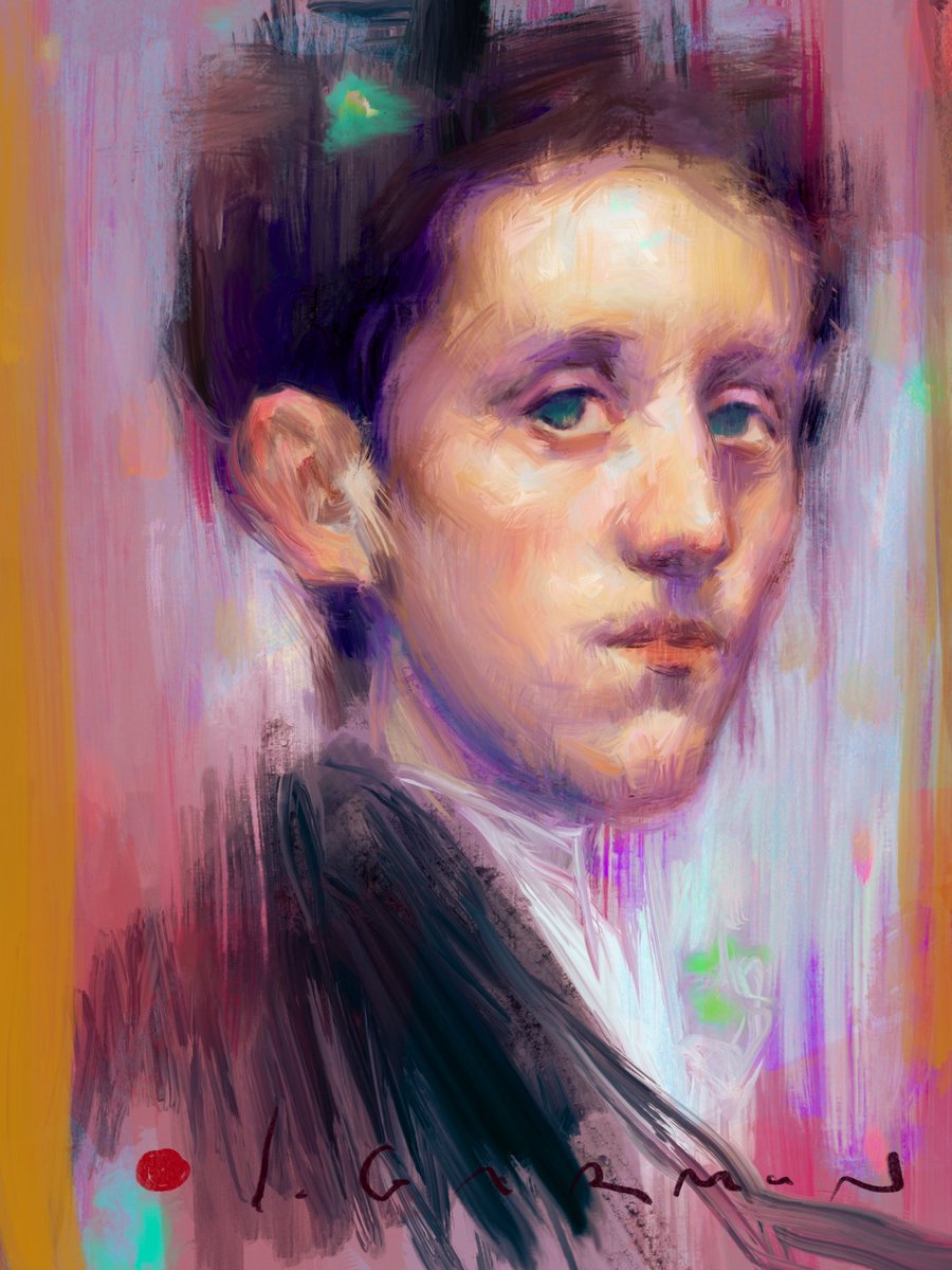 isa_garmon's tweet photo. 🔻 Inspired by Tranquillo Cremona #Procreate #procreateart #illustration #portrait #portraiture #digitalart #womanart #womanartist #painter #womanpainter #isabelgarmon https://t.co/EHNnPDFbi2