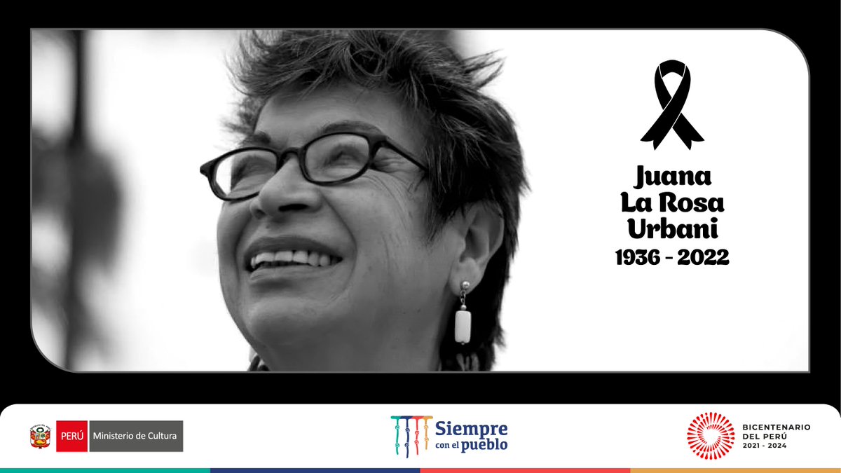 MinCulturaPe's tweet photo. 🕊️ Lamentamos comunicar el sensible fallecimiento de Juana La Rosa Urbani, directora del Coro y Conjunto de Cámara de la @pucp. La maestra Juanita realizó una  labor ininterrumpida como directora de su coro desde hace 54 años, siendo referente en la actividad coral del Perú. https://t.co/sygzdTBcmp