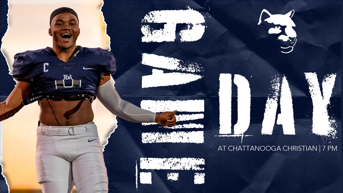 It's a playoff 𝐆𝐀𝐌𝐄𝐃𝐀𝐘 on the road!

🆚 at Chattanooga Christian (9-2, 5-1)
🕖 7:00 PM EST / 6:00 PM CST
🎟️ Tickets (bit.ly/3A0VhWH)
📺 NFHS Network (bit.ly/3TphcOf)

#GoPanthers | #WinTheOne