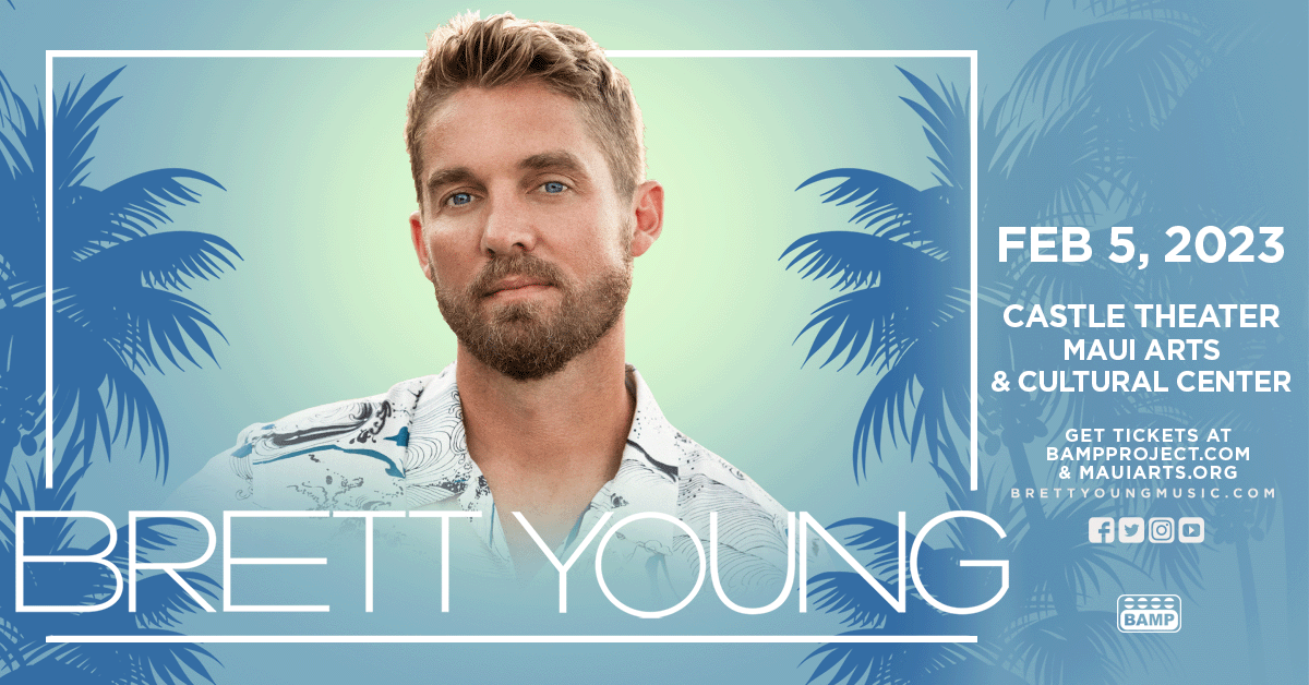 MauiArtsCulture's tweet photo. Tickets for @BrettYoungMusic On Sale NOW to MACC Members only!
Use this link if you want to become a member today! https://t.co/5SqBMQIriy
#BrettYoung #Caliville #countrymusic #Maui #LiveAtTheMACC #livemusic #concert #countrymusicshows #MauiArtsCulturalCenter https://t.co/KQTbBlVvoU