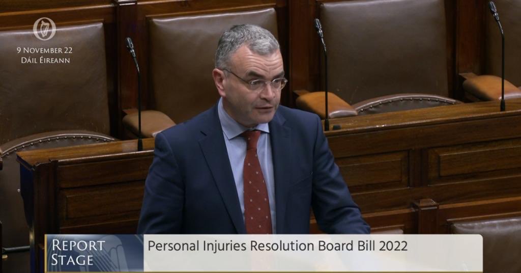 Positive momentum this evening on the Personal Injuries Resolution Board Bill this evening. 

Significant work to get us here by <a href="/RobertTroyTD/">Robert Troy TD</a> &amp; officials in <a href="/DeptEnterprise/">Department of Enterprise, Tourism and Employment</a> w constructive engagement from colleagues in the Dáil &amp; Seanad.
