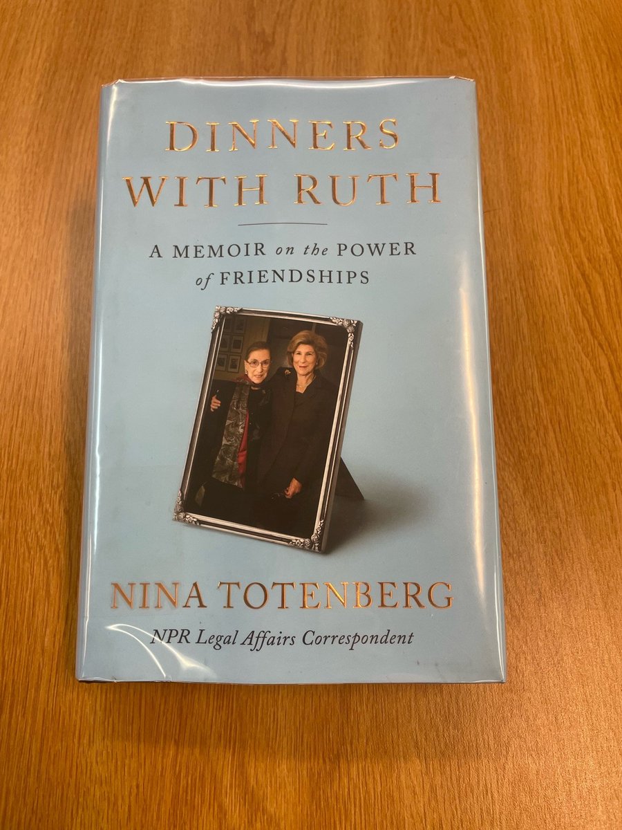 ImaLulingReader's tweet image. Just finished reading Nina Totenberg&apos;s memoir. Not only did I learn about RBG and their friendship, but I also learned much about Totenberg&apos;s life and career. I very much enjoyed her observations about women in the workplace, journalism, our country, and the judiciary.