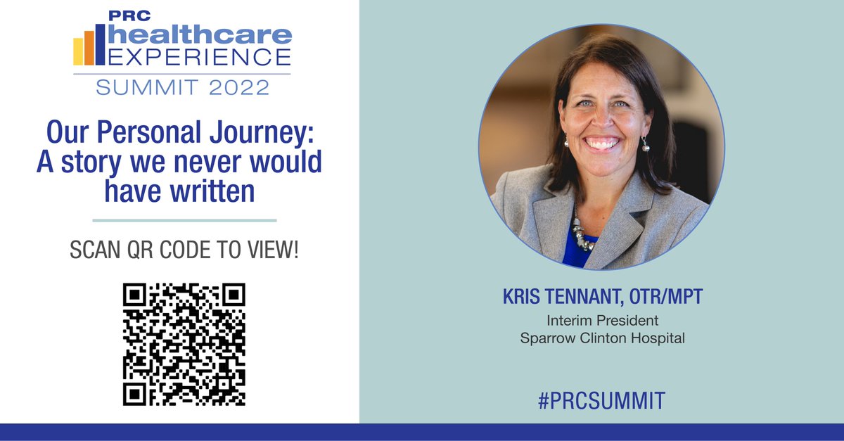 PRCExcellence's tweet photo. A powerful message from a powerful woman.
Listen to Kris Tennant, OTR/MPT from @SparrowHealth share her personal story on the healthcare experience.
View all fall #prcsummit sessions here: https://t.co/hxgChfIiPB
#healthcareleadership #patientexperience https://t.co/sOgWSwmFN8
