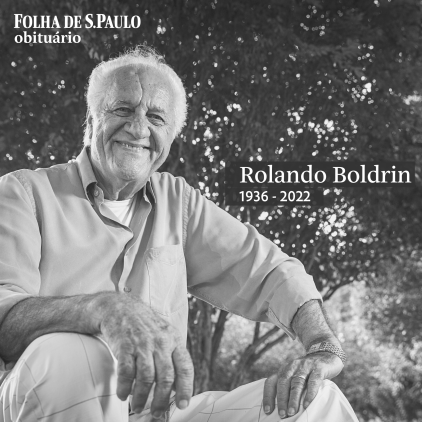 folha's tweet photo. 'SR. BRASIL' | Morre Rolando Boldrin, que valorizou a música caipira no Sr. Brasil, aos 86 anos. Mais do que 'um ator que canta, compõe e escreve', ele foi um importante divulgador do cancioneiro regional brasileiro. 📲📰 https://t.co/yiw5fs0eRW https://t.co/UO89XSZMUt