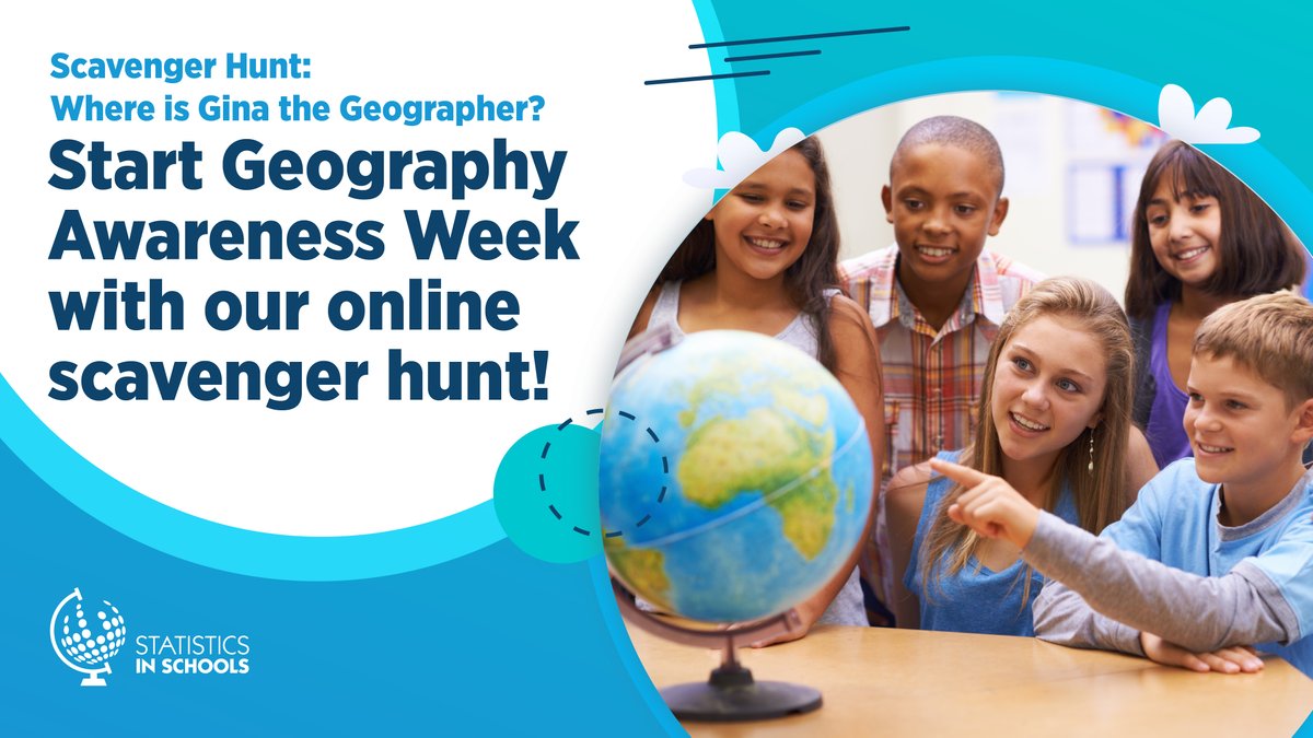 uscensusbureau's tweet photo. Where is Gina the geographer? 🌎

#Teachers: Take your #students on an online scavenger hunt this #GeographyAwarenessWeek beginning Monday, Nov. 14.

Discover Gina’s location with our #StatsinSchools activity: https://t.co/IsIL31ANMT https://t.co/nn65Y4B9gt