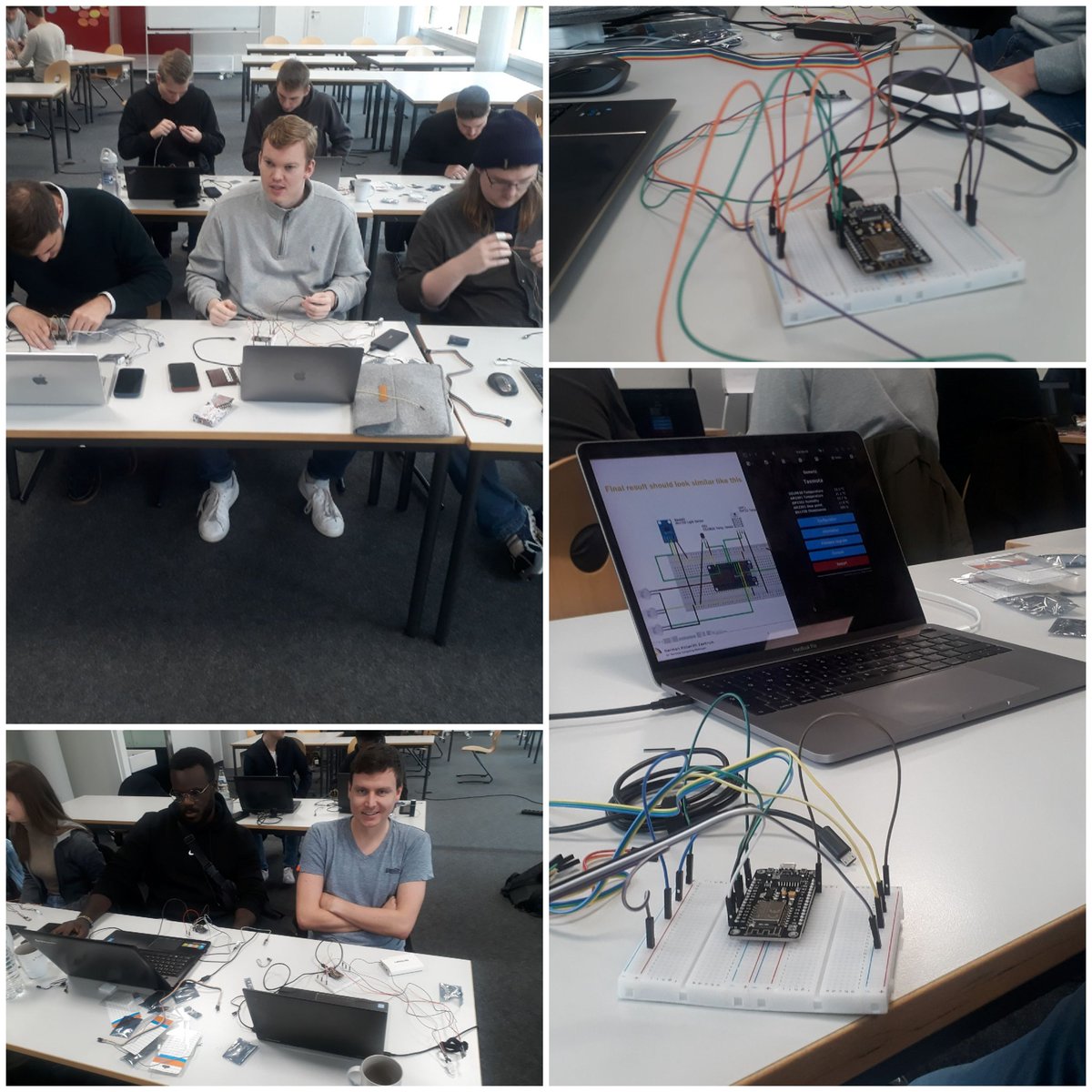 Citizen Science project for energy saving and sustainability started today @hhz_bb For the next 1.5 months students of our masters program Digital Business Engineering measure their individual informal routines using sensor nodes to identify energy savings. Part of #IoT lecture.
