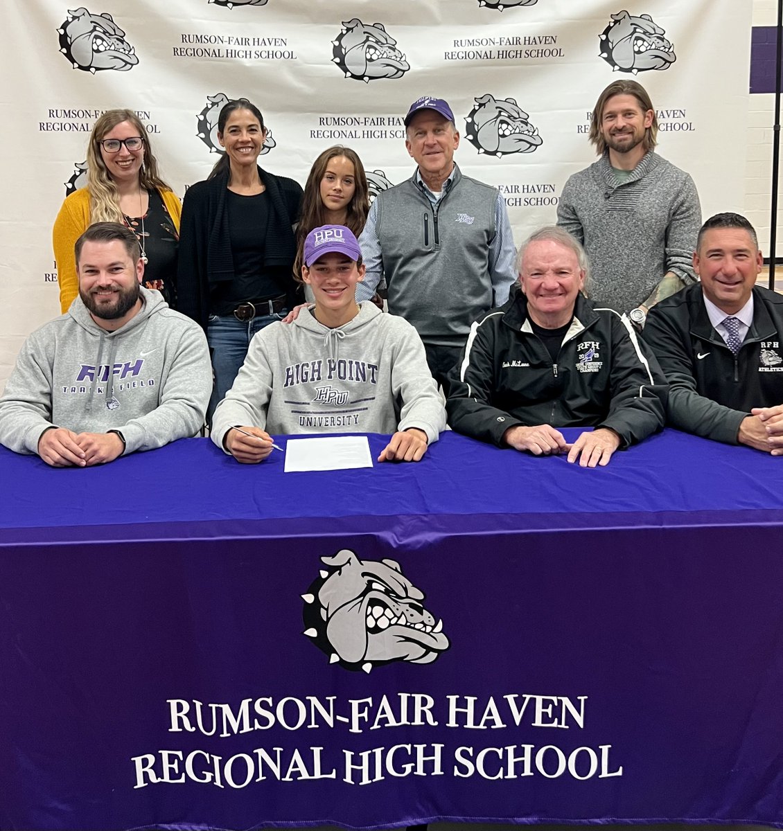 Congratulations to RFHs John Connors on his signing today with High Point University for Track and Field.  So proud of you!