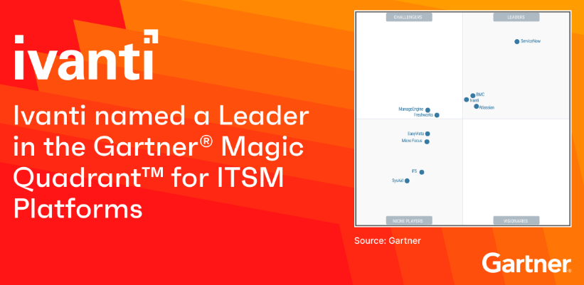 velianitis's tweet photo. #Ivanti was named a Leader in the 2022 Gartner Magic Quadrant for IT Service Management Platforms for 3rd consecutive year! Find out why and download the report here. https://t.co/wmJ9vRiPA0 https://t.co/qYHkf42Wan