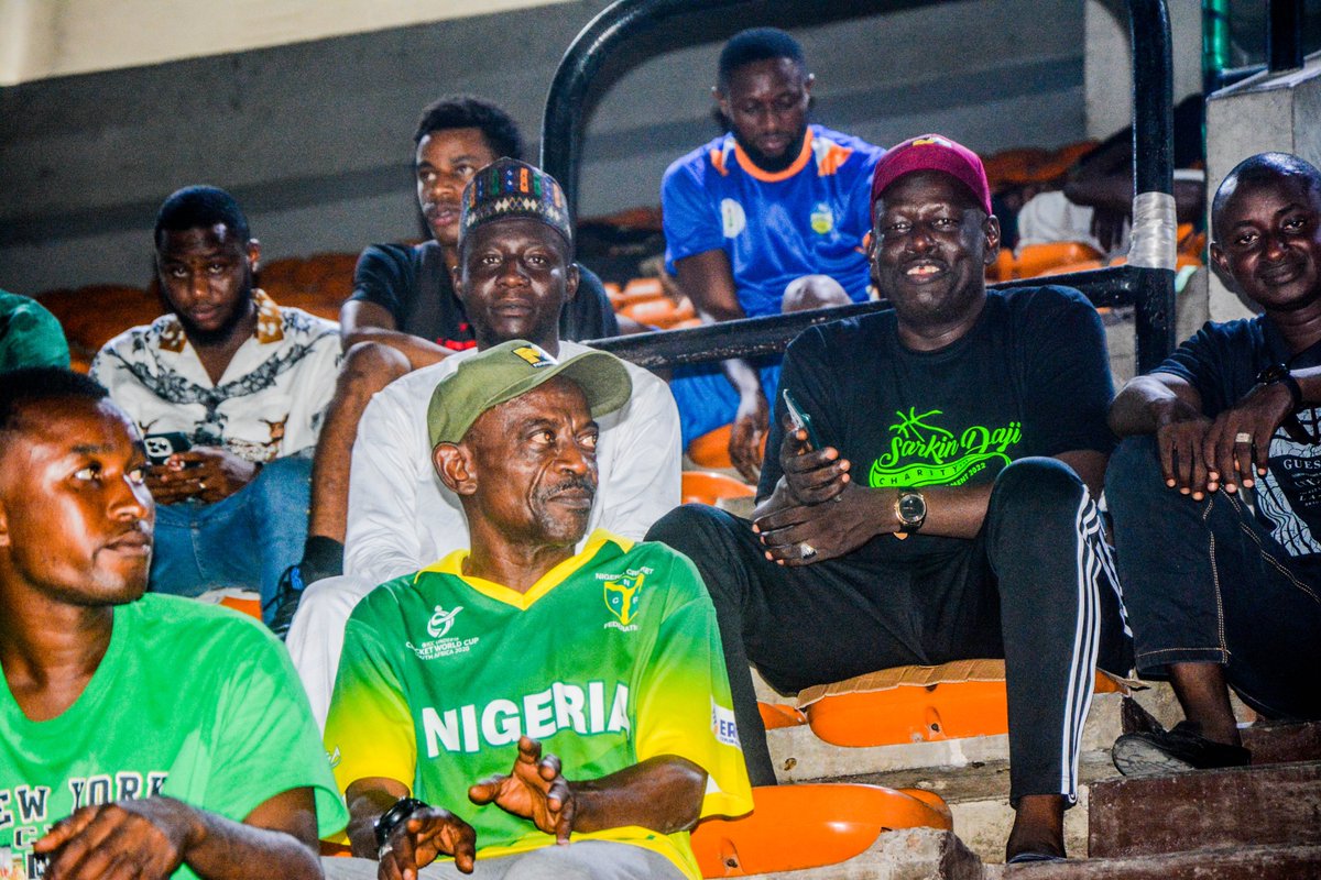 BullsGombe's tweet photo. The @SportsGombe Director of Sports, Musa Sule Jarmai, alongside our Technical Director Alh. Ibrahim Gimba watched our game against Kwara Falcons in the ongoing #NBBFFinal8 at the Indoor Sports Hall of the National Stadium, Surulere Lagos. https://t.co/Z4PYvn4J92