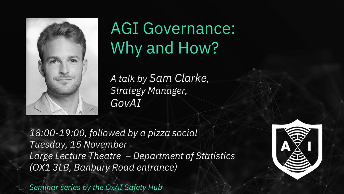 AI development could have huge benefits, but also huge risks - so how can we mitigate possible catastrophic risk from advanced AI systems? Join us next Tuesday to hear Sam Clarke's (@GovAI_ ) introduction to AGI governance fb.me/e/3CjyUdbX7