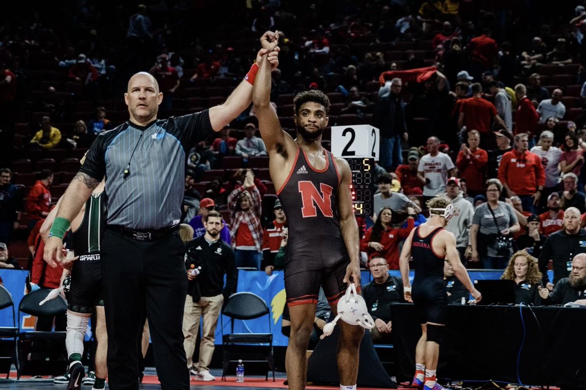 NEBwrestle's tweet image. Prayers up for former Husker @_cjred