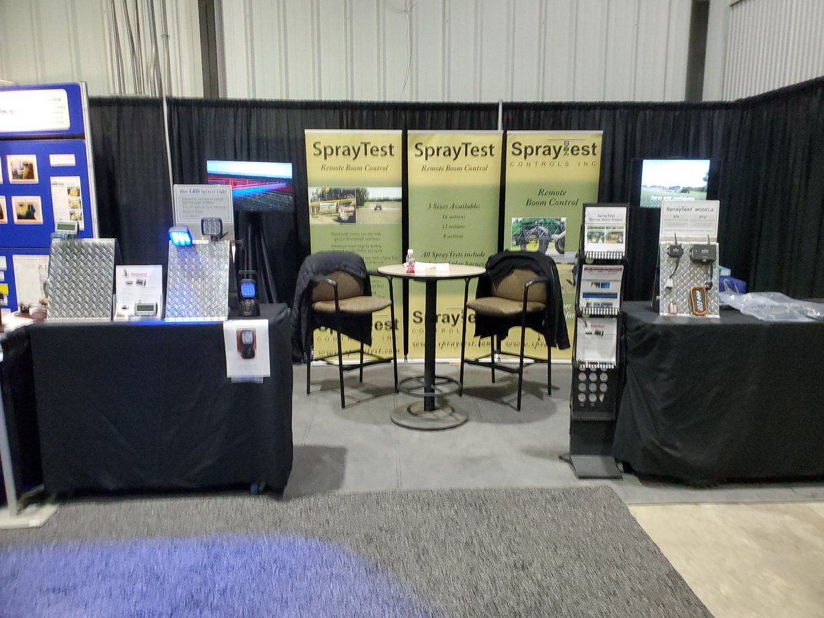 spraytest's tweet image. Agritrade show in Red Deer going on till Friday.