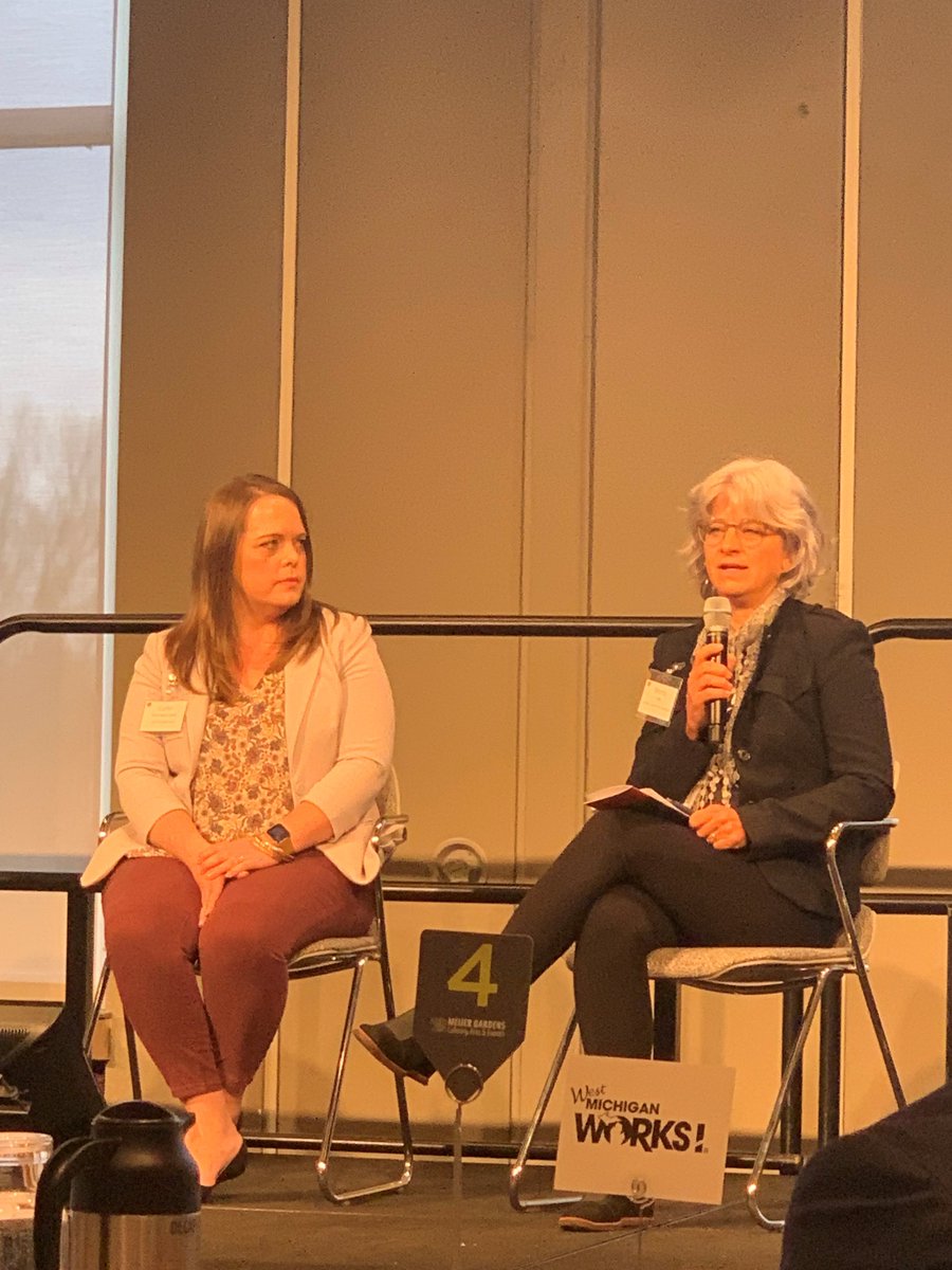 LCWM's tweet image. Our Executive Director Wendy Falb shared her knowledge and experience in today's panel for the West Michigan Talent Solutions Series as they discussed 'Upskilling Your Workforce'.

Thank you Talent First for hosting a great panel of amazing leaders in West Michigan.