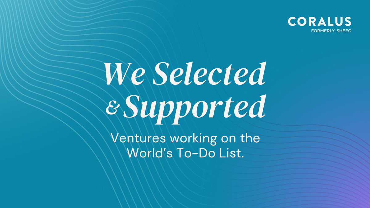 LechnerLisa's tweet photo. Round 1 of @Coralus_World Venture selection has been completed! 

Inspired by so many of the entrepreneur’s innovation and focus on building businesses to impact the all-important UN Sustainable Development Goals (SDGs)! https://t.co/avftY0RWc5