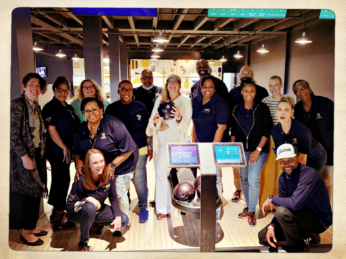 GTMSE_3's tweet photo. #GTMSE_rocks ! Today, staff bowling with new chair of school @stingelinn at #GT_Rec.  We discovered many new talents … Well done GT on creating #Tech_Rec ! It is an amazing space to come together! #ONE_GTMSE
 #Transforming_Tomorrow #Transforming_Communities
@gatechengineers https://t.co/NvbA5QhZN8