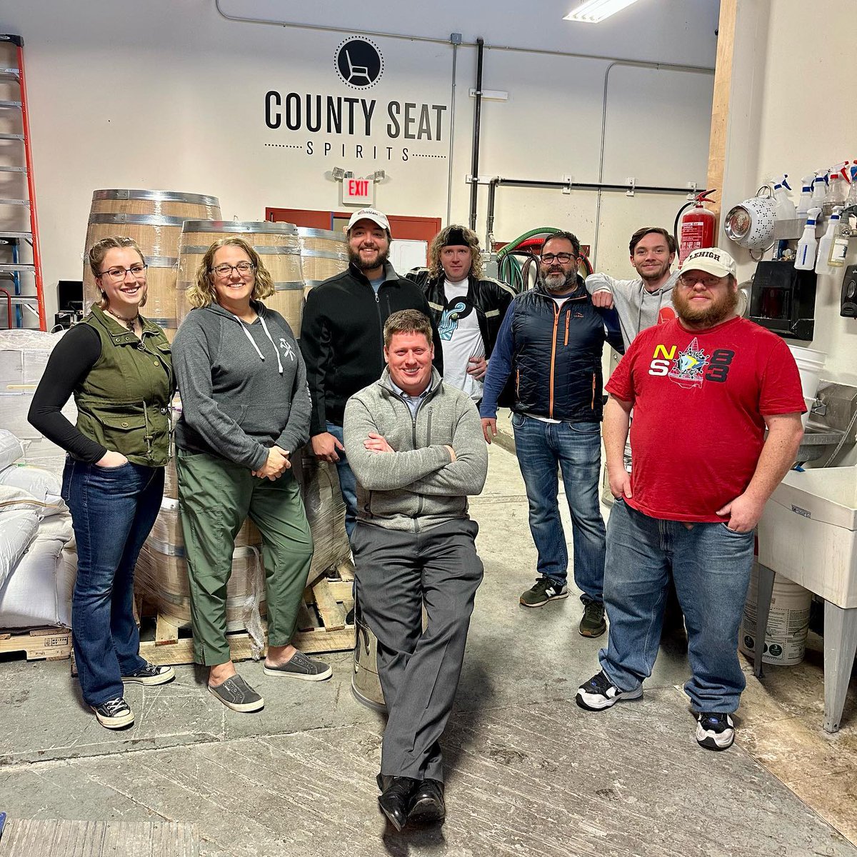 Learned a bit about whiskey today! Thanks <a href="/CountySeatLV/">County Seat Spirits</a> for letting us crash your class this afternoon🥃

#allentownedc #manufacturingmatters