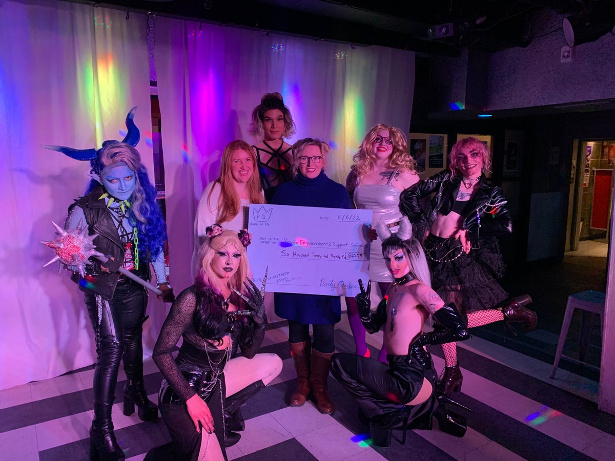 YESSorg's tweet photo. Thank you, @PartyQueensYEG  for your support by raising $620.85 for YESS at the Fresh Fruits Fundraiser! Here you can see all the performers who donated! https://t.co/UACjxzkSof