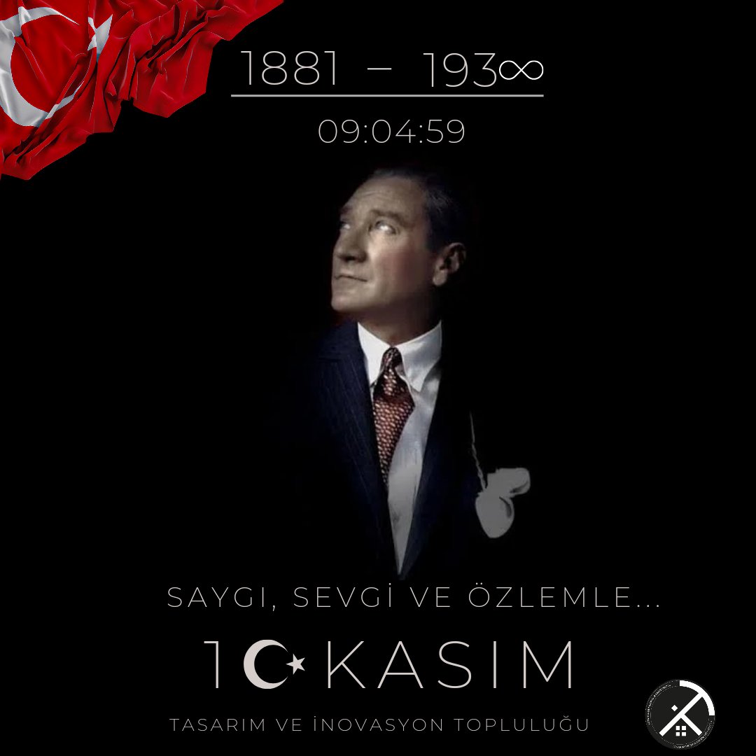 Büyük Ölümlere matem gerekmez fikirlere bağlılık gerekir. Saygıs, sevgi ve özlemle anıyoruz... 

#10Kasim #10Kasim1938 #Atatürk