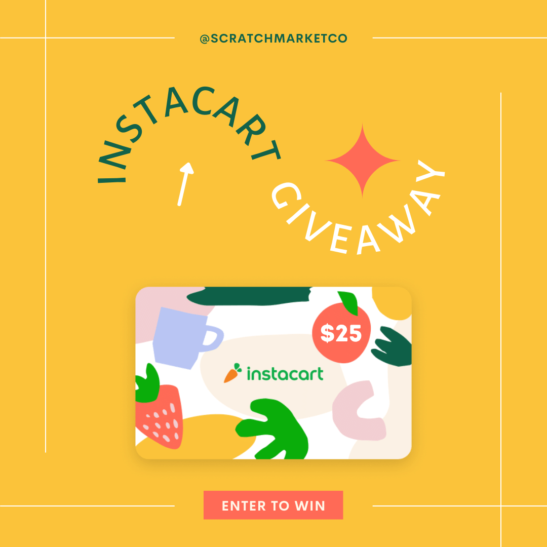 GimmeScratch's tweet photo. Giveaway Time! Enter daily to win an Instacart Gift Card sponsored by Scratch Market. https://t.co/5telyiRKN9
#giveaway #win #scratchmarket #kitchengoods #instacart #giftcard #sweepstakes #contest #giveaways https://t.co/w8GQBD0SSZ