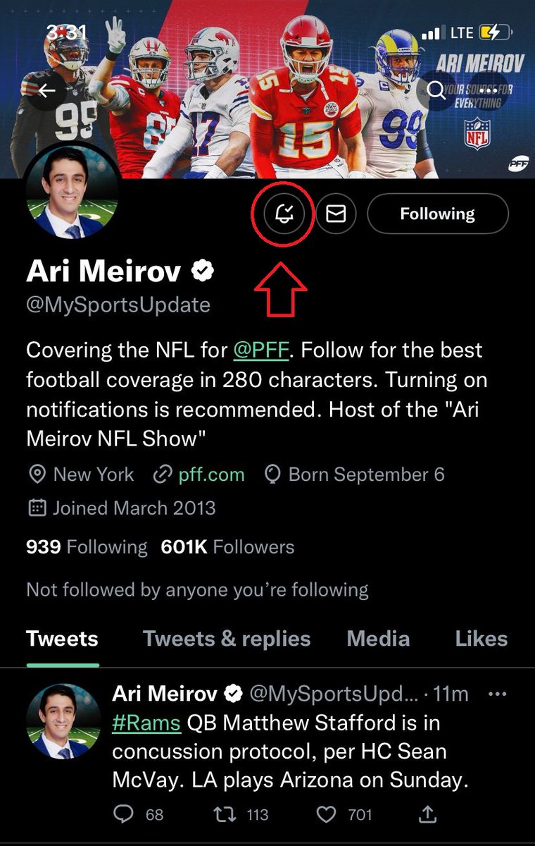Twitter is getting a bit messy with how the Verified system is being handled.

SIMPLEST SOLUTION: Turn on notifications. It's the easiest way around the problem. You'll get all your NFL info instantly and will avoid misinformation.

Please RT and share the message. Thank you.
