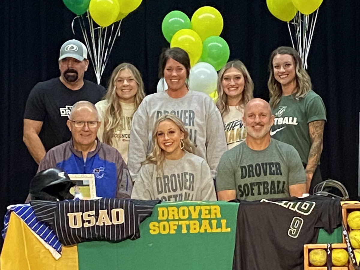 I am an idiot, so I’m tweeting this again.

Cyril’s Bradi Harman signed to play softball for Science &amp; Arts. It is a very good day for Drovers.  (Photo by Monica Cooper) #okpreps
