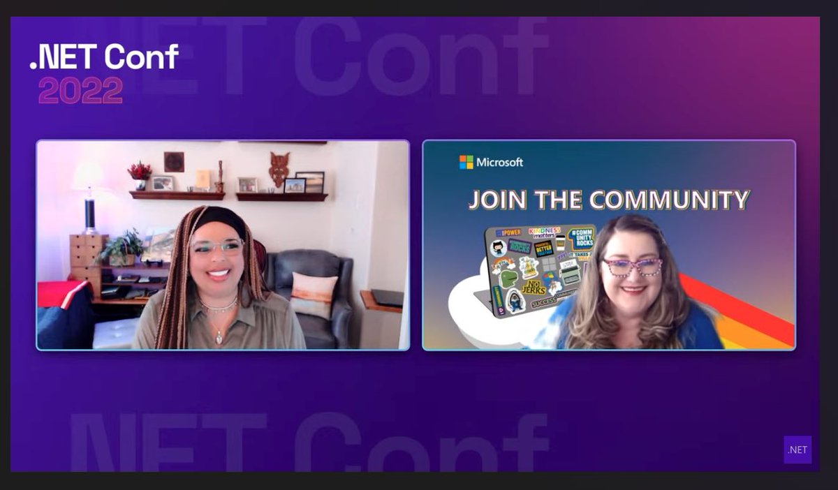 Watching @heddanewman and @Karuana session on #dotnetconf I always learn so much from these 2 inspirational women!