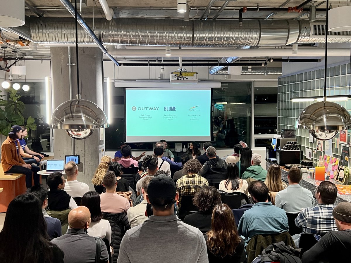 Farhan Mohamed (@farhanmohamed) on Twitter photo Loved yesterday’s <a href="/vantechjournal/">Vancouver Tech Journal</a> #VTJTalks on building D2C businesses with the brains behind <a href="/outwaysocks/">OUTWAY</a>, <a href="/meetblume/">BLUME</a>, and <a href="/RightMetric/">RightMetric 📈</a>.
Saw so many people writing down golden nuggets that came out.
“Get started, make it ugly” - my favourite line from <a href="/robbfraser/">Rob Fraser</a> Loved yesterday’s <a href="/vantechjournal/">Vancouver Tech Journal</a> #VTJTalks on building D2C businesses with the brains behind <a href="/outwaysocks/">OUTWAY</a>, <a href="/meetblume/">BLUME</a>, and <a href="/RightMetric/">RightMetric 📈</a>.
Saw so many people writing down golden nuggets that came out.
“Get started, make it ugly” - my favourite line from <a href="/robbfraser/">Rob Fraser</a>